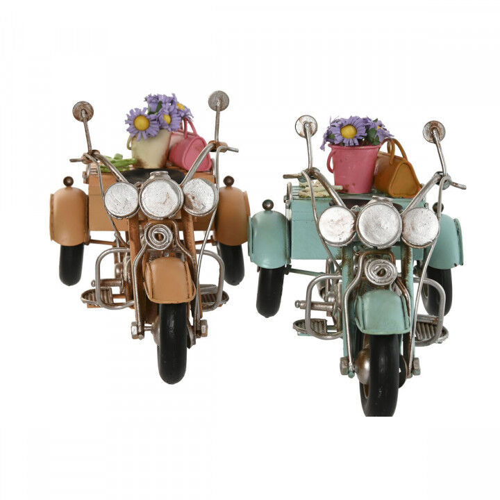 Decorative Figure Home ESPRIT Blue Orange Vintage 22 x 10,5 x 11,5 cm (2 Units)