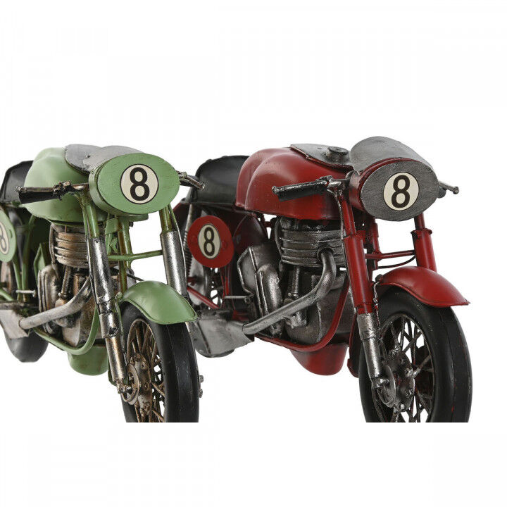 Statua Decorativa Home ESPRIT Rosso Verde Vintage 32 x 11 x 15 cm (2 Unità)