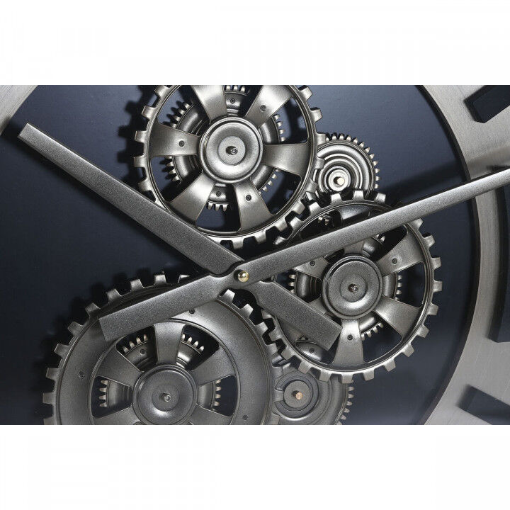 Muurklok Home ESPRIT Champagne Metaal Kristal 80 x 10 x 80 cm