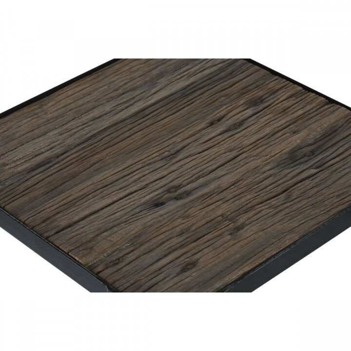 Satz mit 2 Tischen Home ESPRIT Schwarz natürlich 38 x 38 x 75 cm