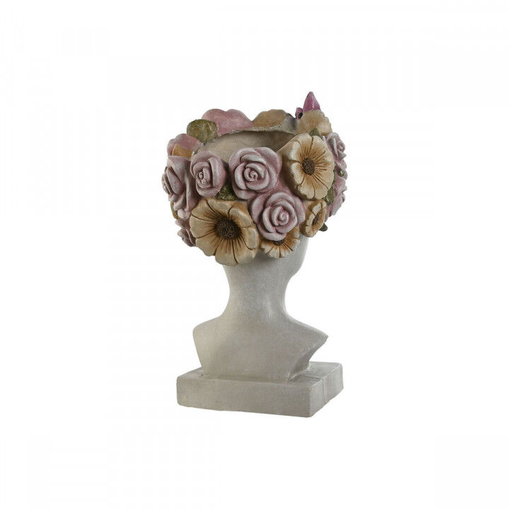 Vaso Home ESPRIT Grigio Multicolore Fibra Magnesio chica 32 x 28 x 53 cm