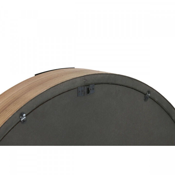 Muurklok Home ESPRIT Zilverkleurig Natuurlijk Metaal Kristal 80 X 8,5 X 80 cm