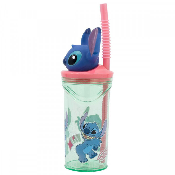 Beker met Rietje Stitch Flowers 3D 360 ml
