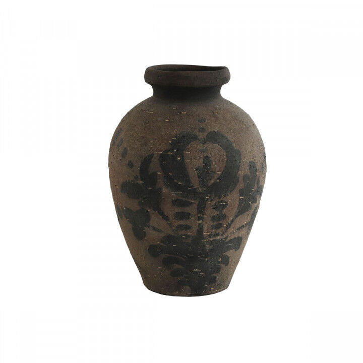 Jarrón Home ESPRIT Marrón Terracota Oriental 29 x 29 x 42 cm