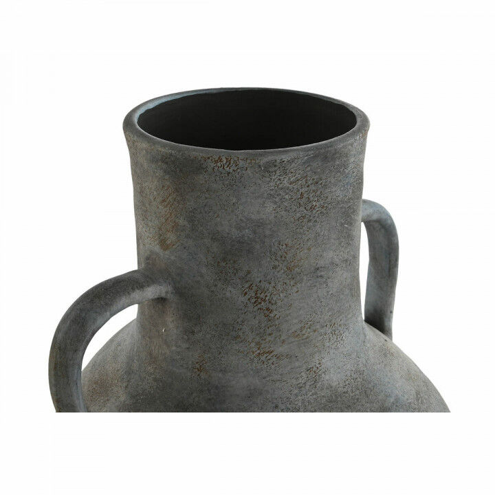 Jarrón Home ESPRIT Azul Gris Terracota Oriental 33 x 33 x 69 cm