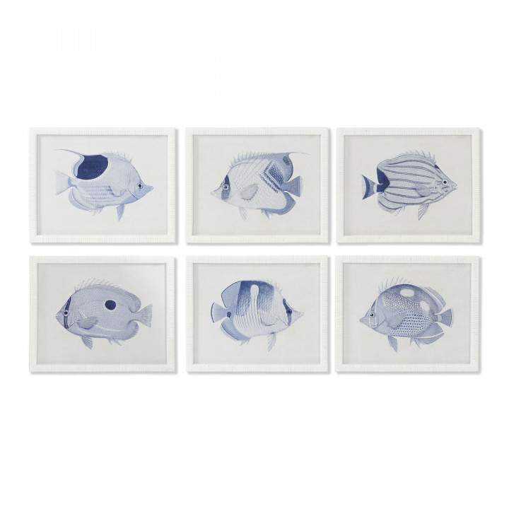 Painting Home ESPRIT Mediterranean 50 x 2,5 x 40 cm (6 Units)