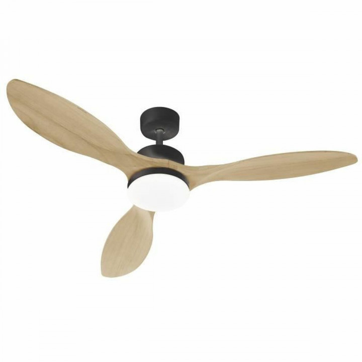Ventilatore da Soffitto con Luce FARELEK Ø 137 cm 100 W Nero