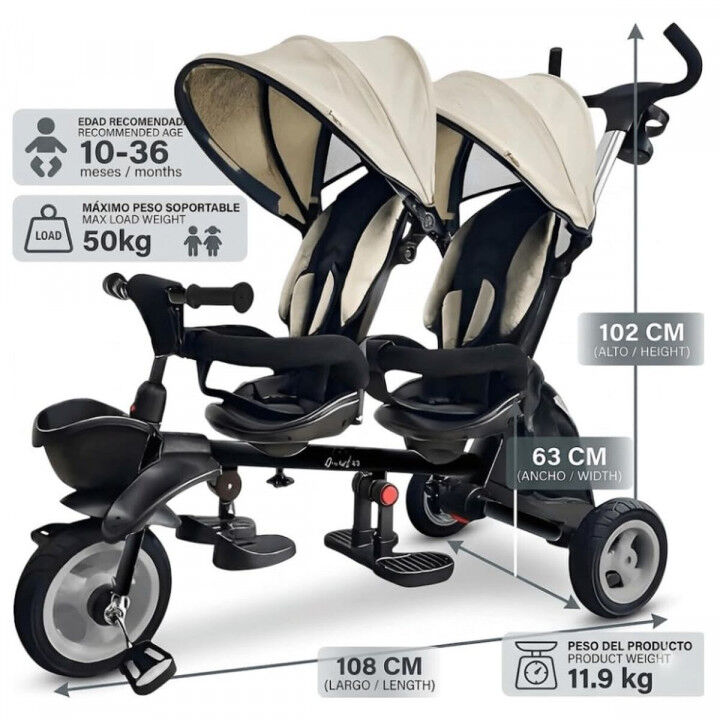 Tricycle Ociotrends Jumeler (Reconditionné D)