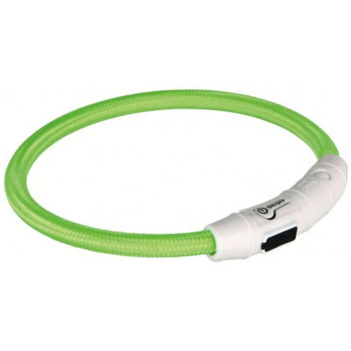 LED-halsband voor huisdieren Trixie Flash USB Groen
