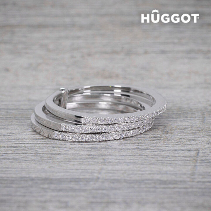Anillo de Plata Esterlina 925 con Zirconitas Three Hûggot
