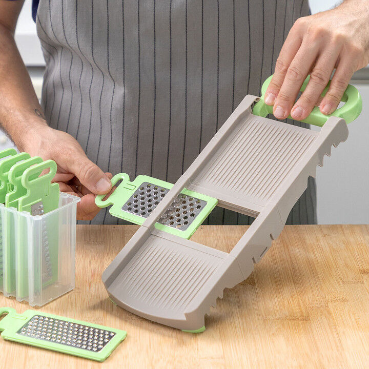6-in-1 Opvouwbare Mandoline Rasp Choppie InnovaGoods