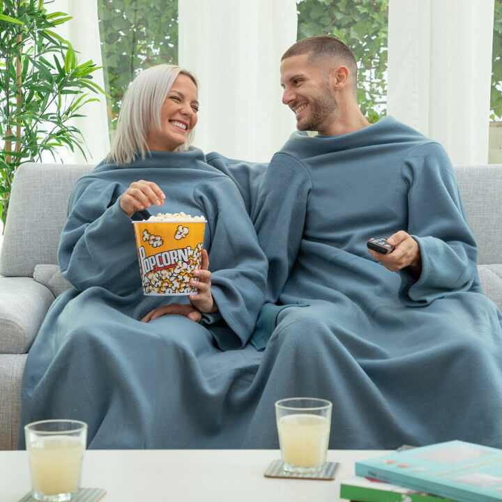 Dubbele Mouwdeken met  met Centrale Zak Doublanket InnovaGoods