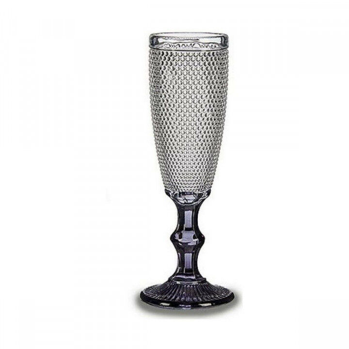 Champagnerglas Vivalto Durchsichtig Anthrazit Glas 185 ml