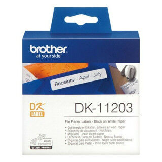 Cinta Laminada para Rotuladoras Brother DK11203 Blanco