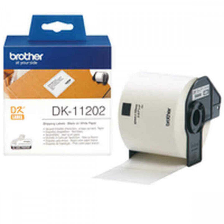 Printerlabels Brother DK11202 Wit Zwart (1 Stuks)