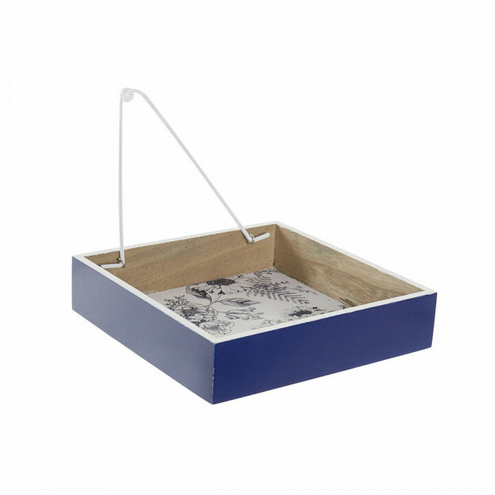Servethouder DKD Home Decor Metaal Wit Marineblauw Hout MDF (2 pcs)
