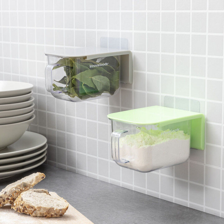 Verwijderbare zelfklevende keukencontainers Handstore InnovaGoods 2 Stuks