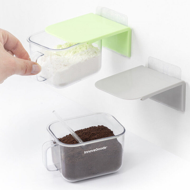 Verwijderbare zelfklevende keukencontainers Handstore InnovaGoods 2 Stuks