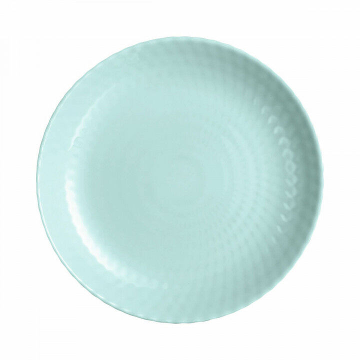 Flad plade Luminarc Pampille türkis Glas (Ø 25 cm)
