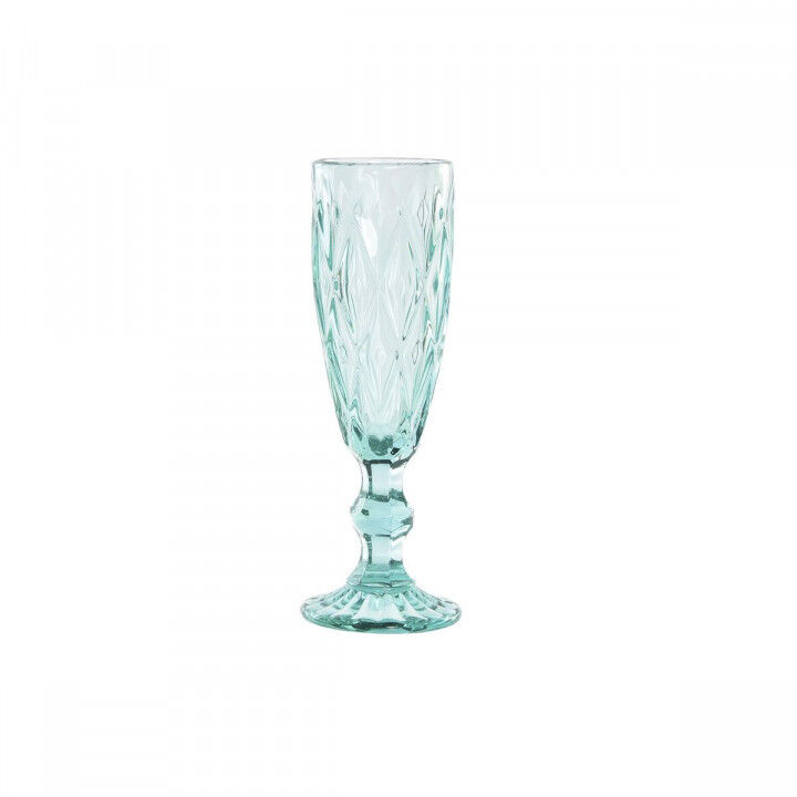 Fluitglas DKD Home Decor Turkoois Kristal 150 ml