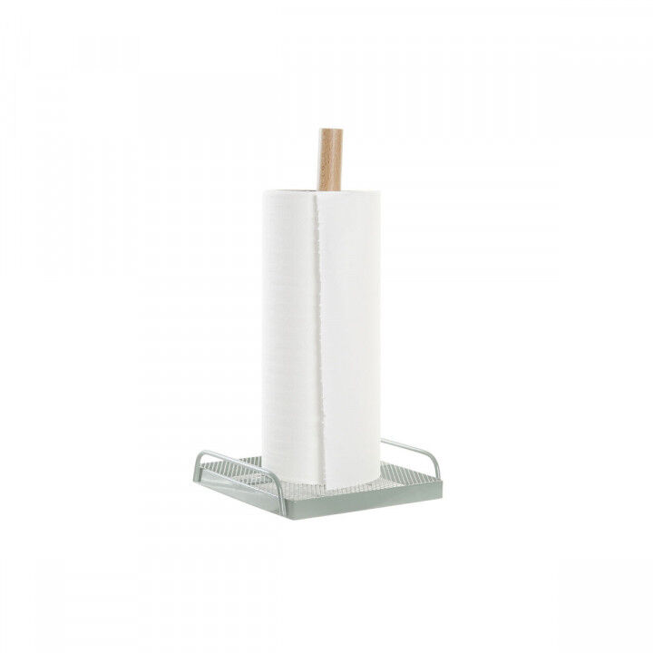 Houder voor keukenpapier DKD Home Decor Beige Metaal Munt Pijnboom (16 x 15 x 29,5 cm) (2 Stuks)
