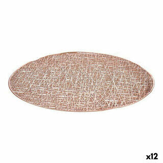 Placemat Kinvara Roze Plastic Ø 38 cm (12 Stuks)