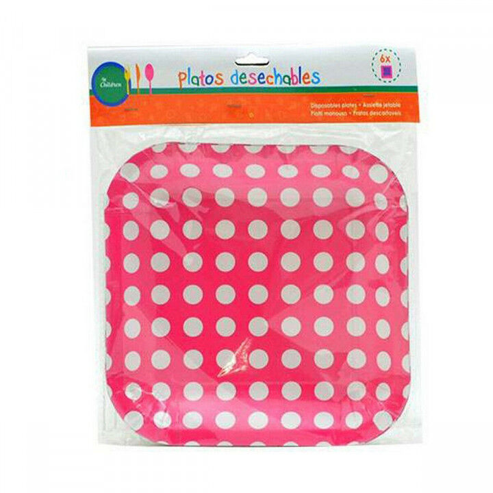 Bordenset Punten Wegwerpbaar 24 x 2 x 19 cm (12 Stuks)