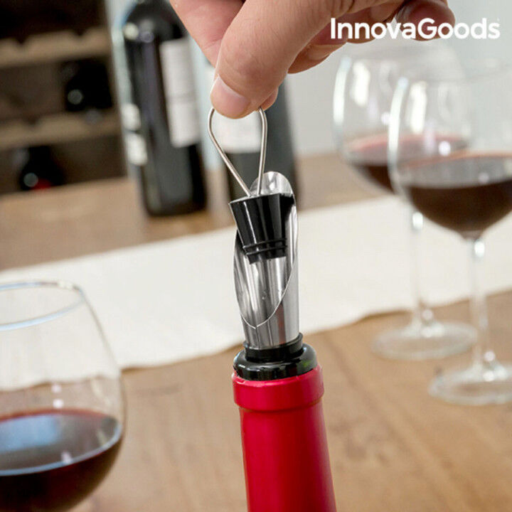 Fles Wijnkoffer InnovaGoods Zwart Metaal Roestvrij staal (Refurbished B)