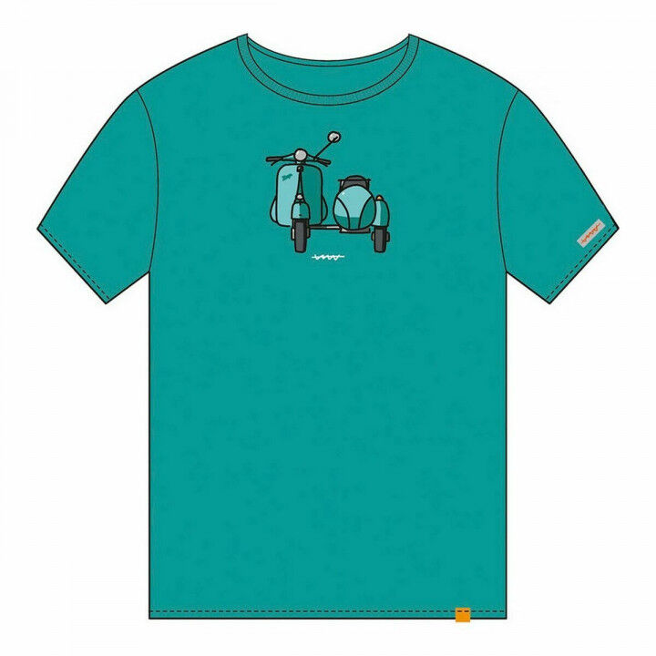 Maglia a Maniche Corte Cállate la Boca   Turchese Sidecar