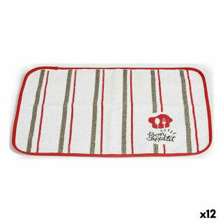 Sottopentola Kinvara Bon Appetit Bianco Rosso 33 x 0,3 x 48 cm (12 Unità)