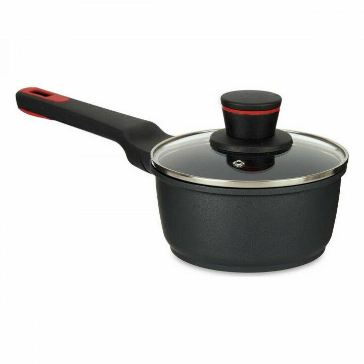 Casserole avec couvercle Kinvara Noir Métal Aluminium Bakélite Aluminium fondu Ø 16 cm 17,1 x 14 x 35,2 cm (6 Unités)