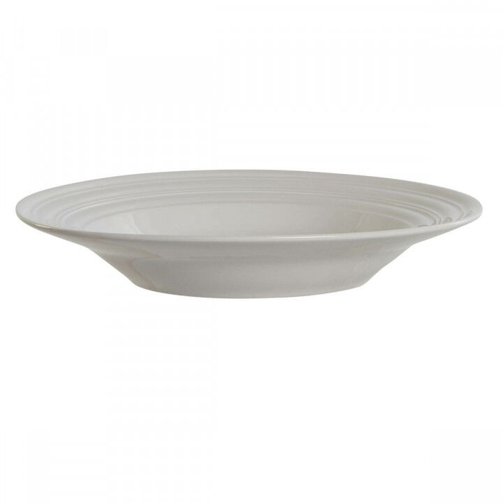 Piatto Fondo DKD Home Decor Bianco Porcellana 20 x 20 x 3 cm