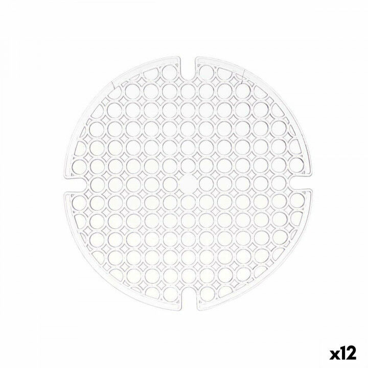 Tappetino Antiscivolo Kinvara Trasparente Plastica 29 x 0,1 x 29 cm Lavello (12 Unità)