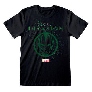 T-Shirt met Korte Mouwen Marvel Logo Icon Zwart Uniseks