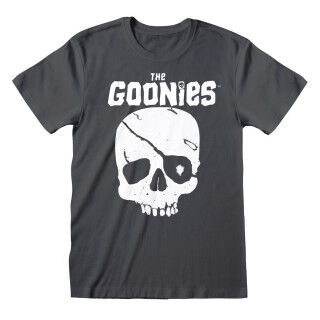 T-Shirt met Korte Mouwen The Goonies Skull and Logo Grafiet