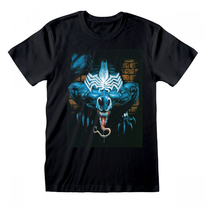 Kurzarm-T-Shirt Marvel Wall Lurker Schwarz Unisex