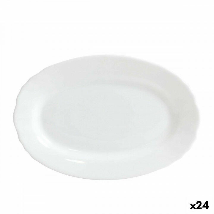 Fuente de Cocina Bormioli Ebro Vidrio Ovalado 23 x 15,5 x 2,1 cm (24 Unidades)