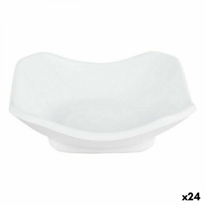Degustatieset Viejo Valle Troya Wit Melamine Vierkant 11 x 11 x 3,5 cm (24 Stuks)