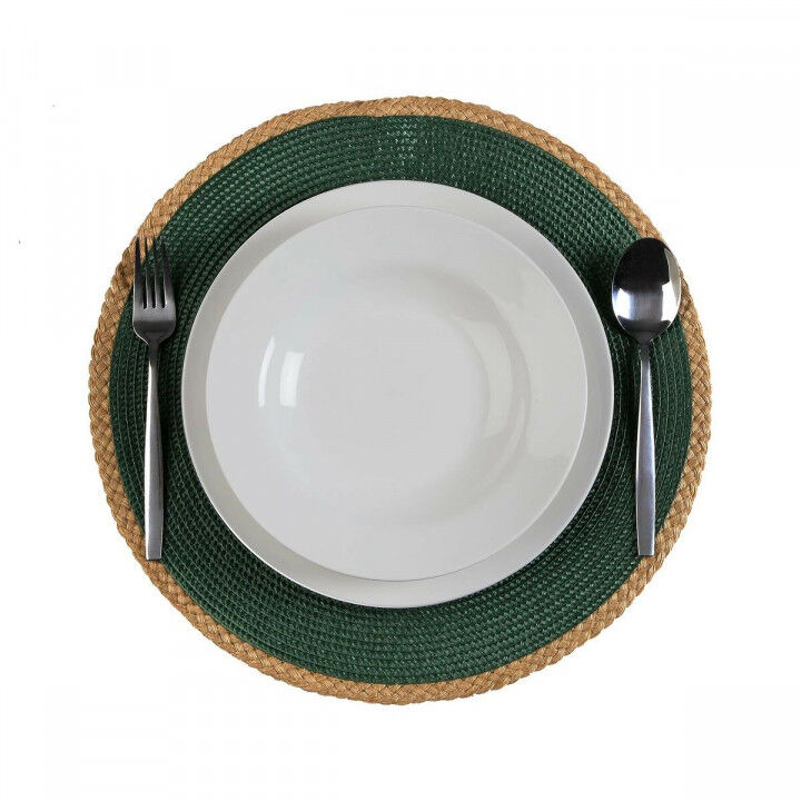 Table Mat Versa Green Jute polypropylene Water hyacinth 38 x 38 cm