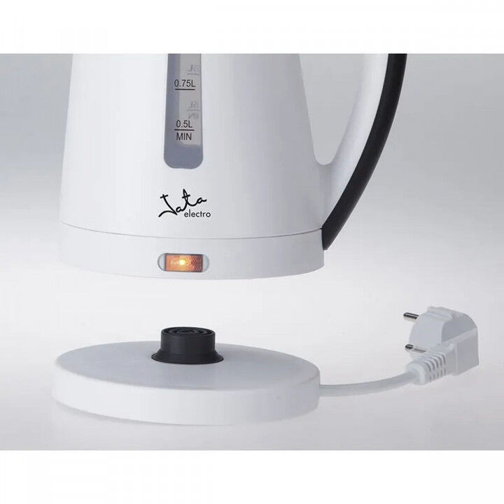 Wasserkocher JATA Weiß Schwarz 2200 W Edelstahl Kunststoff 1 L