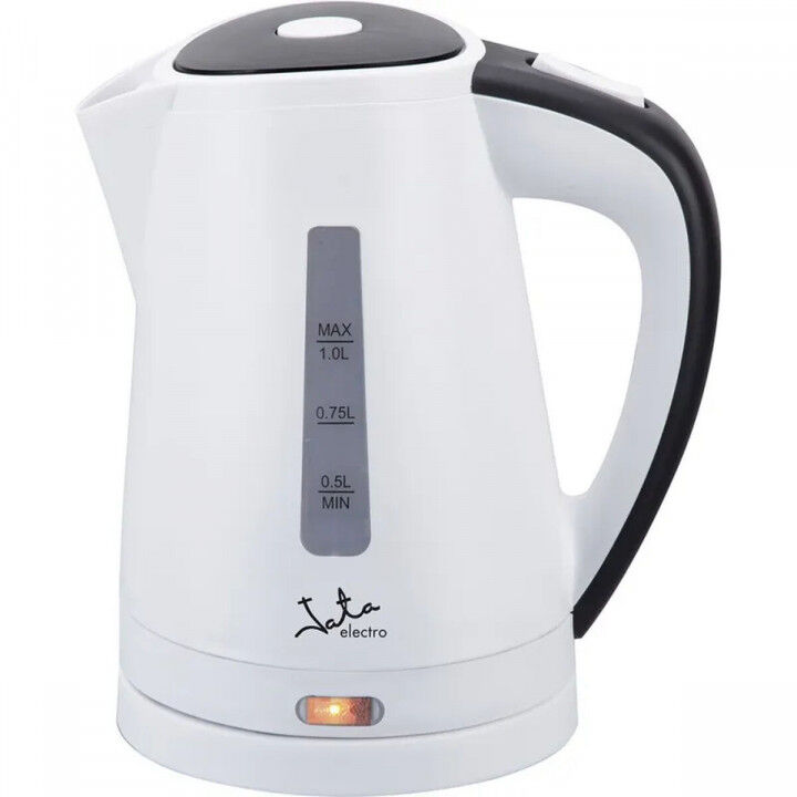 Wasserkocher JATA Weiß Schwarz 2200 W Edelstahl Kunststoff 1 L