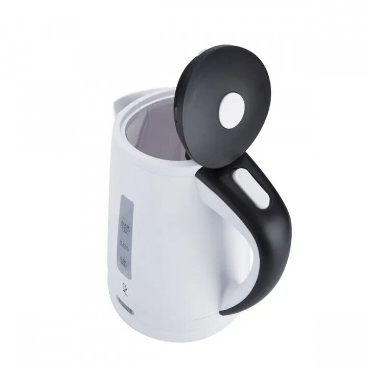 Waterkoker JATA Wit Zwart 2200 W Roestvrij staal Plastic 1 L