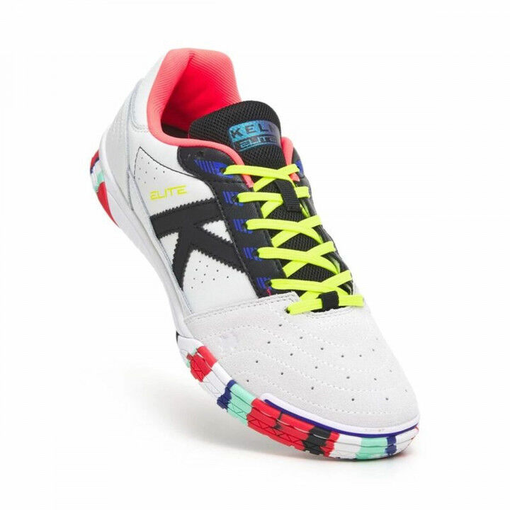 Zapatillas de Fútbol Sala para Adultos Kelme Elite Blanco Negro