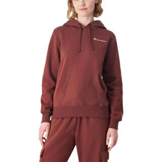 Felpa con Cappuccio Donna Champion Marrone