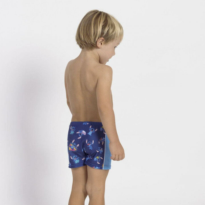 Costume da Bagno Boxer per Bambini Stitch Blu scuro