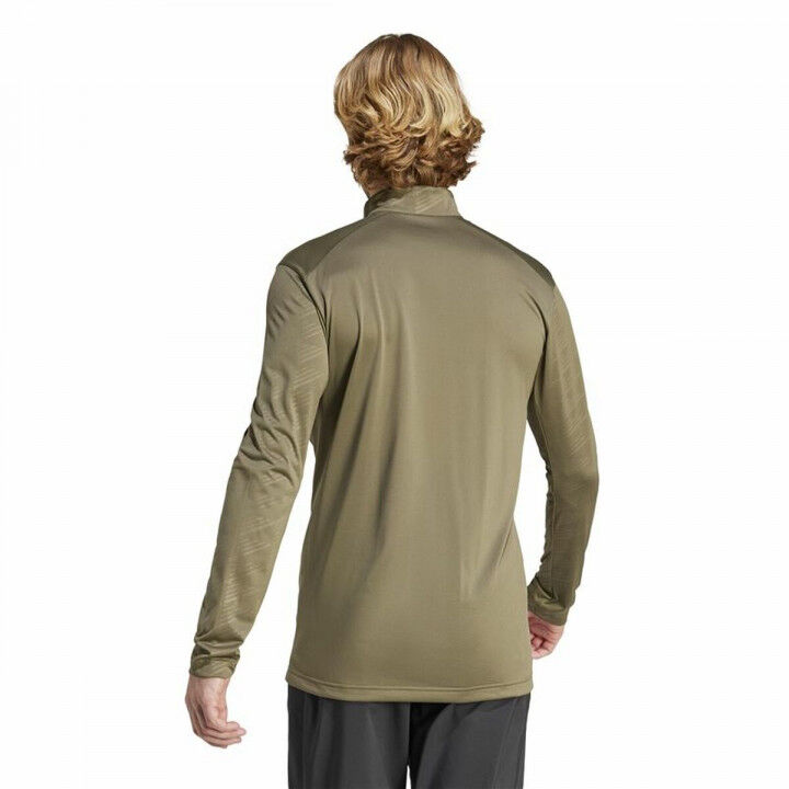 Sudadera sin Capucha Hombre Adidas Mt Half Zi Ls Marrón