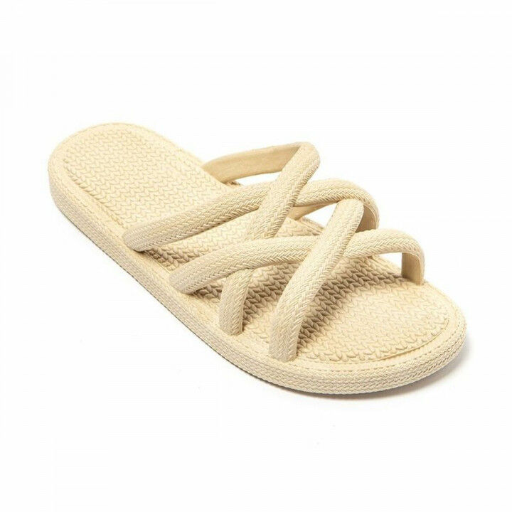 Chanclas para Mujer Brasileras Mersin Marrón claro