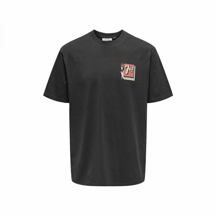 Herren Kurzarm-T-Shirt Only & Sons Ons7Up Rlx Ss Schwarz