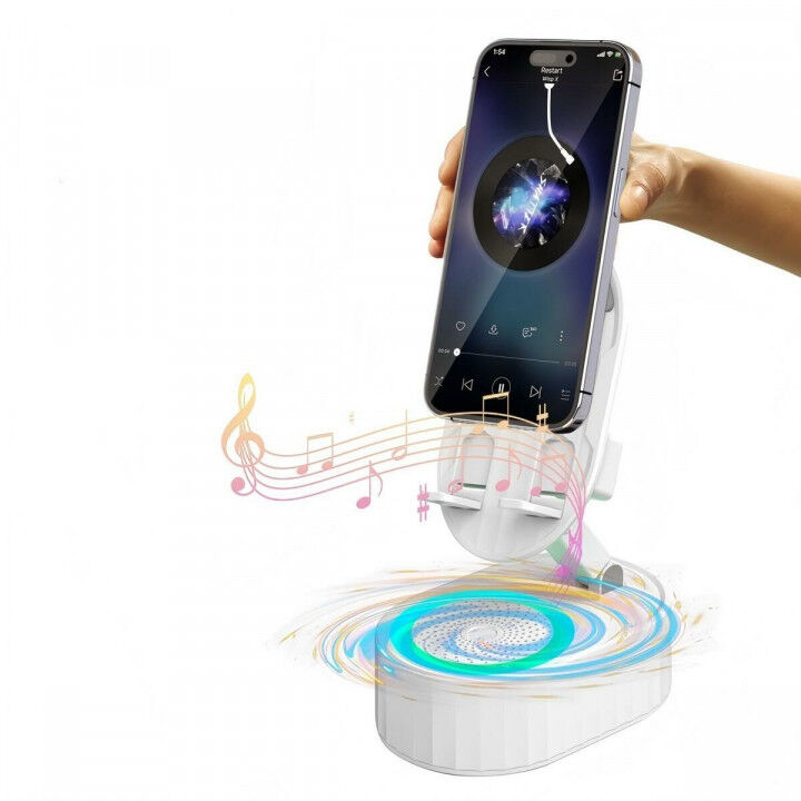 Smartphonehouder met luidspreker Kinglucky ZJ-016 Wit 5W
