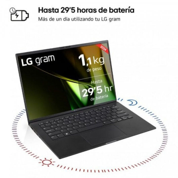 Laptop LG 14Z90S-G.AD78B Qwerty Spanisch 14" 1,4 GHz Intel Core Ultra 7 155H 32 GB RAM 1 TB SSD (Restauriert A)